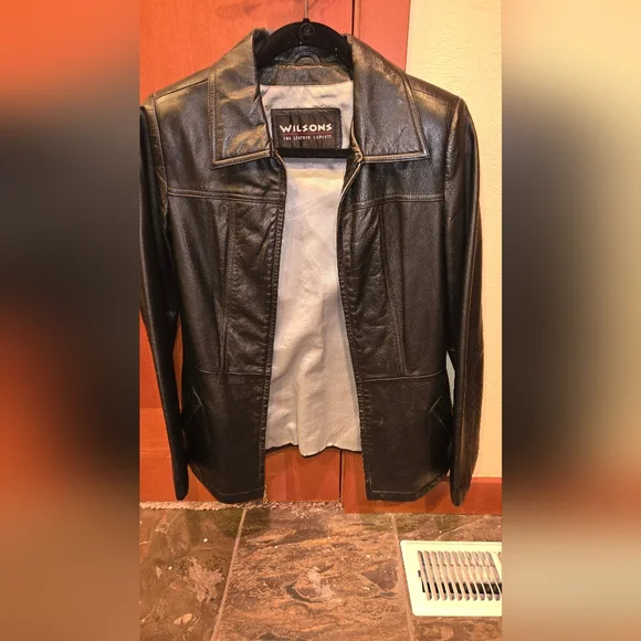Y2k Wilson Women's Black Leather Jacket - Picture 2 of 4